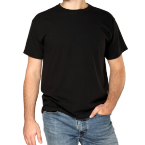 Men's Classic Black Round Neck T-Shirt