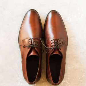 Men's Leather Brogue Derby Shoes