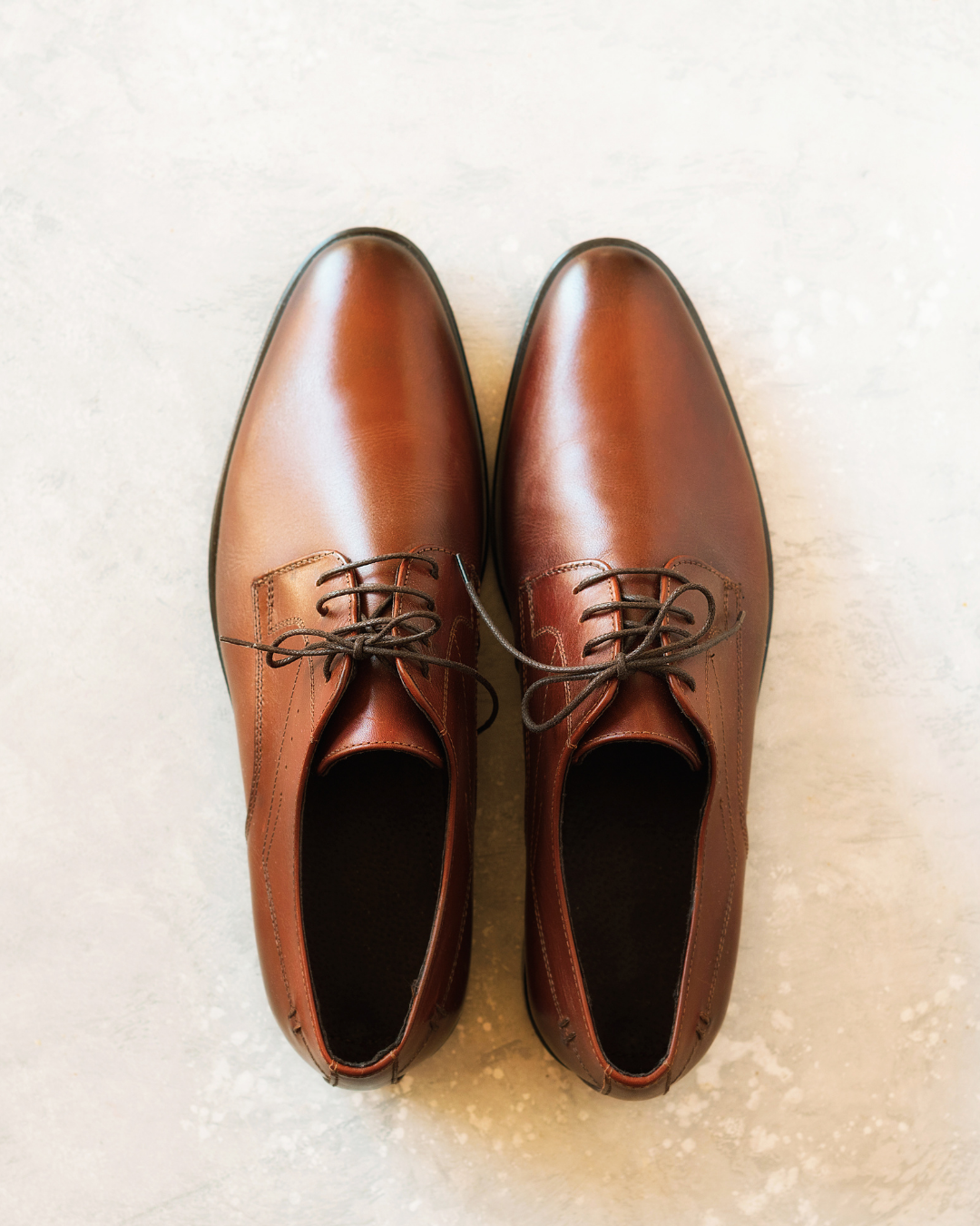 Men's Leather Brogue Derby Shoes