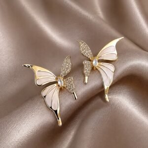 Butterfly Wing Stud Earrings