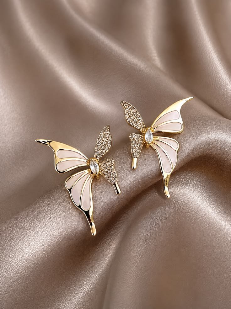 Butterfly Wing Stud Earrings